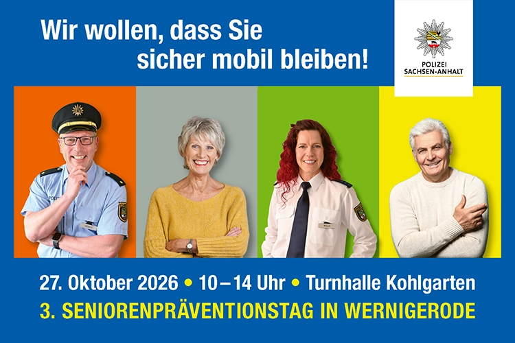 Seniorenpräventionstag in Wernigerode – wir sind dabei!